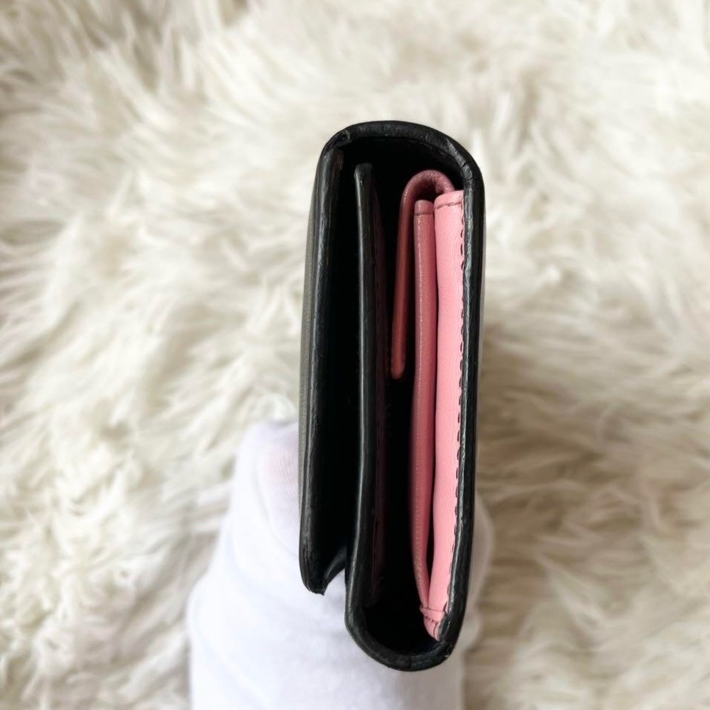 Miu Miu Miu Miu Bifold Wallet Wallet Genuine Leat… - image 2